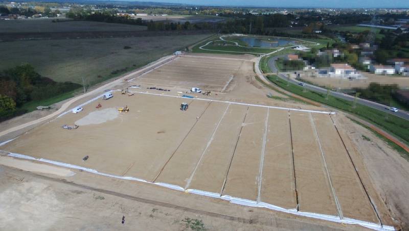 Construction d'un complexe sportif gazon naturel en Haute Garonne